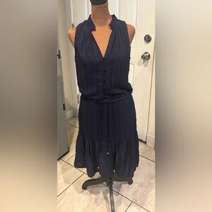 White House Black Market Deep Blue Midi Dress